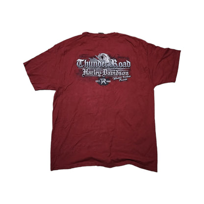 Playera Harley Davidson 2xl Thunder Road Rojo